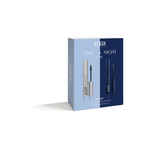 XLASH DAY & NIGHT CARE: XLASH 3 ml + XLASH GROWTH SERUM MASCARSA